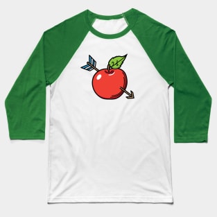 Apple Arrow Baseball T-Shirt